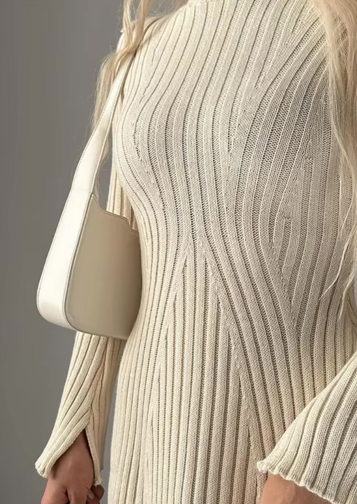 Lena | Chic Flared Knit Dress