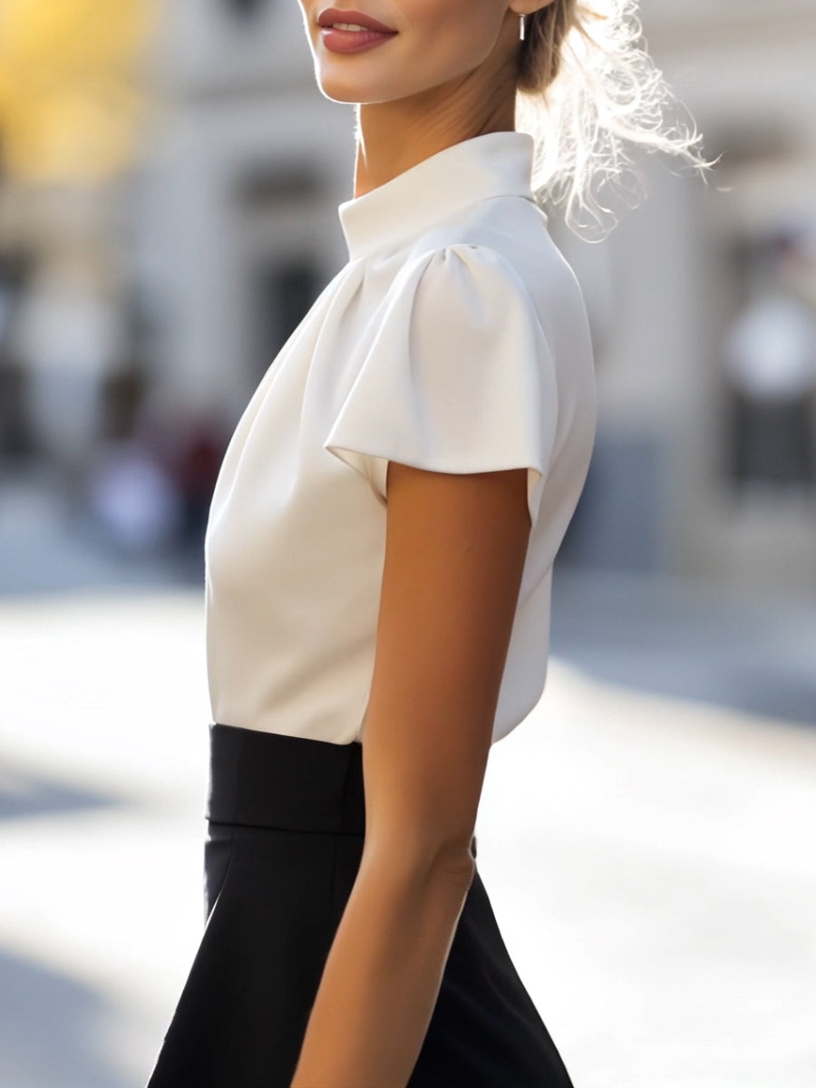 Mila Milano™ | Sophisticated Pleated Blouse