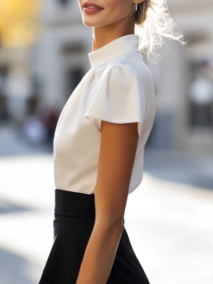 Mila Milano™ | Sophisticated Pleated Blouse