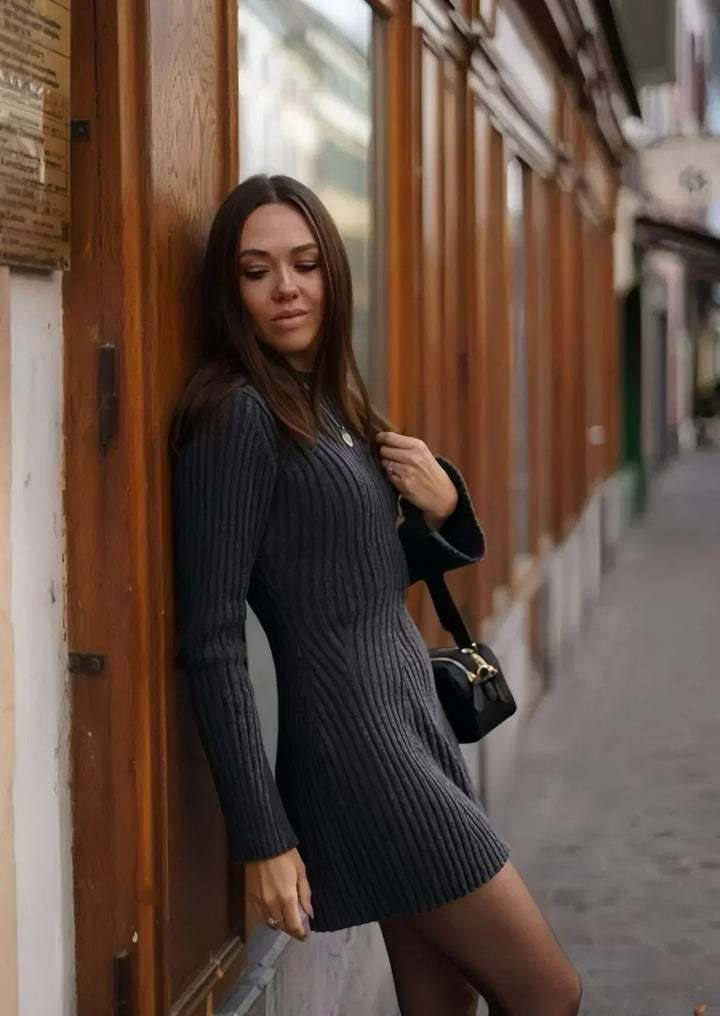 Lena | Chic Flared Knit Dress