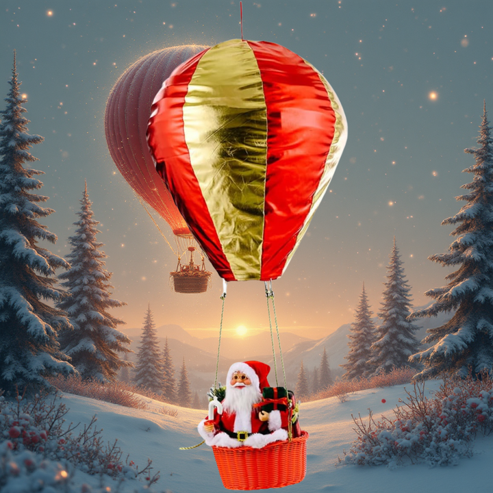Mila Milano™ 🎈 Magica Mongolfiera di Babbo Natale Incantevole e Festiva | 90cm
