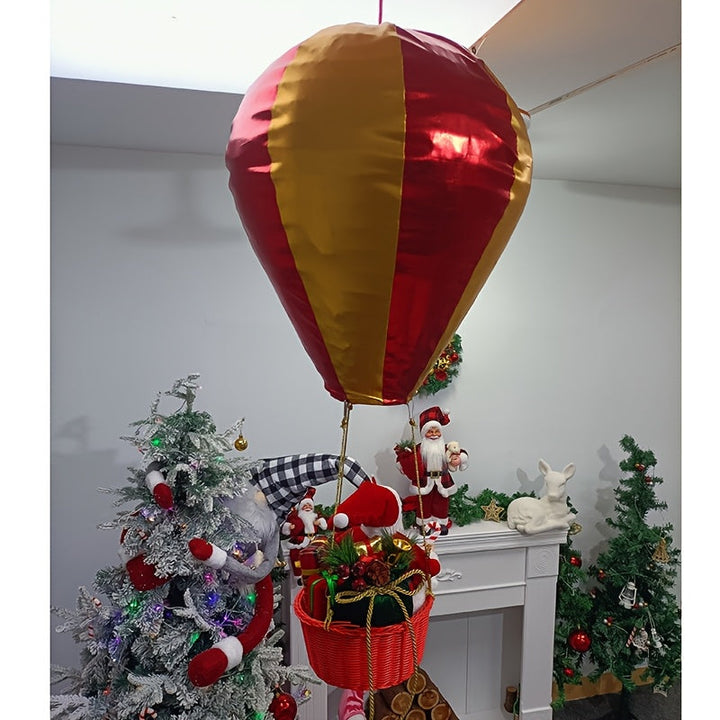 Mila Milano™ 🎈 Magica Mongolfiera di Babbo Natale Incantevole e Festiva | 90cm