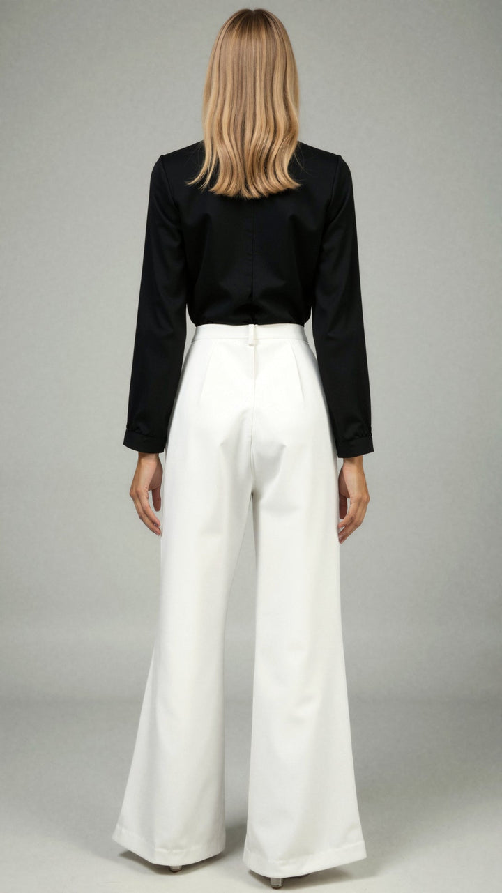 Claire High Waist Straight Leg Trousers