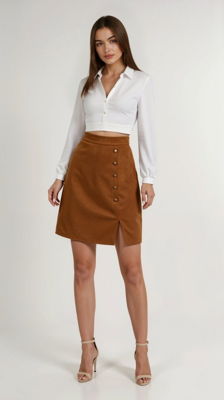 Hope Buttoned Skirt