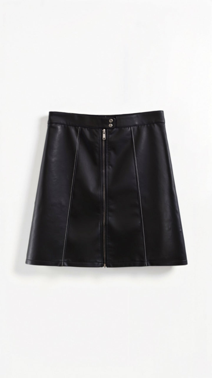 Jocelyn Vegan Leather Skirt